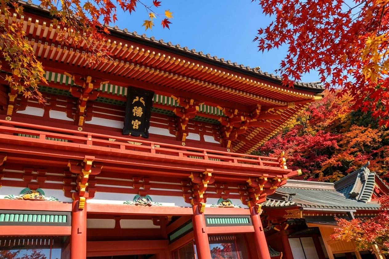 熱海花火、紅葉、溫泉二天團【保証入住熱海溫泉酒店- 豐富自助餐、紅葉名所修善寺-竹林、鐮倉鹤岡八幡宫、小田原城址紅葉公園】(KTH-02A)