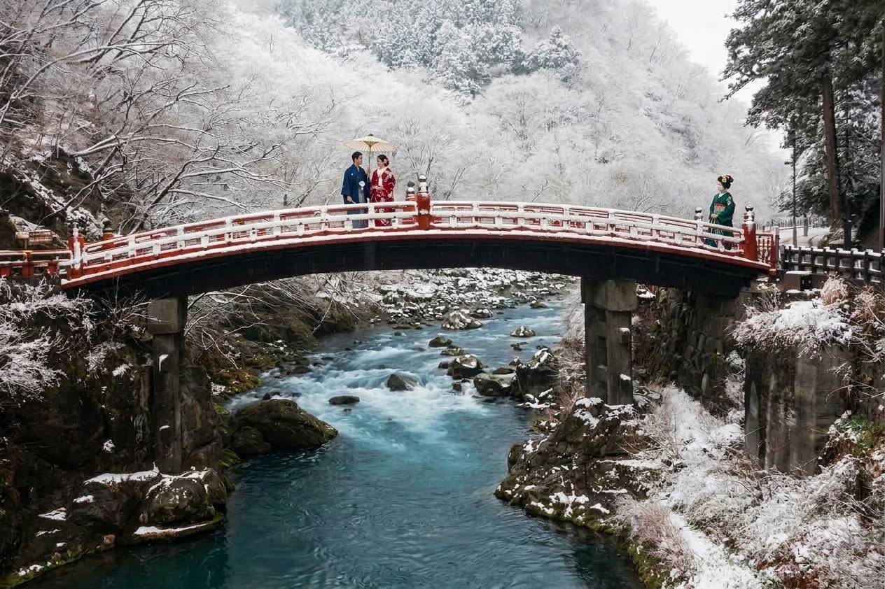 冬日東北日光、磐梯山溫泉滑雪 三天團【保證入住星野集團- 磐梯山溫泉酒店、華嚴瀑布 、日光神橋~ 東照宮、大內宿、第一只見橋、星野磐梯山貓魔滑雪場】(KTT-03F)